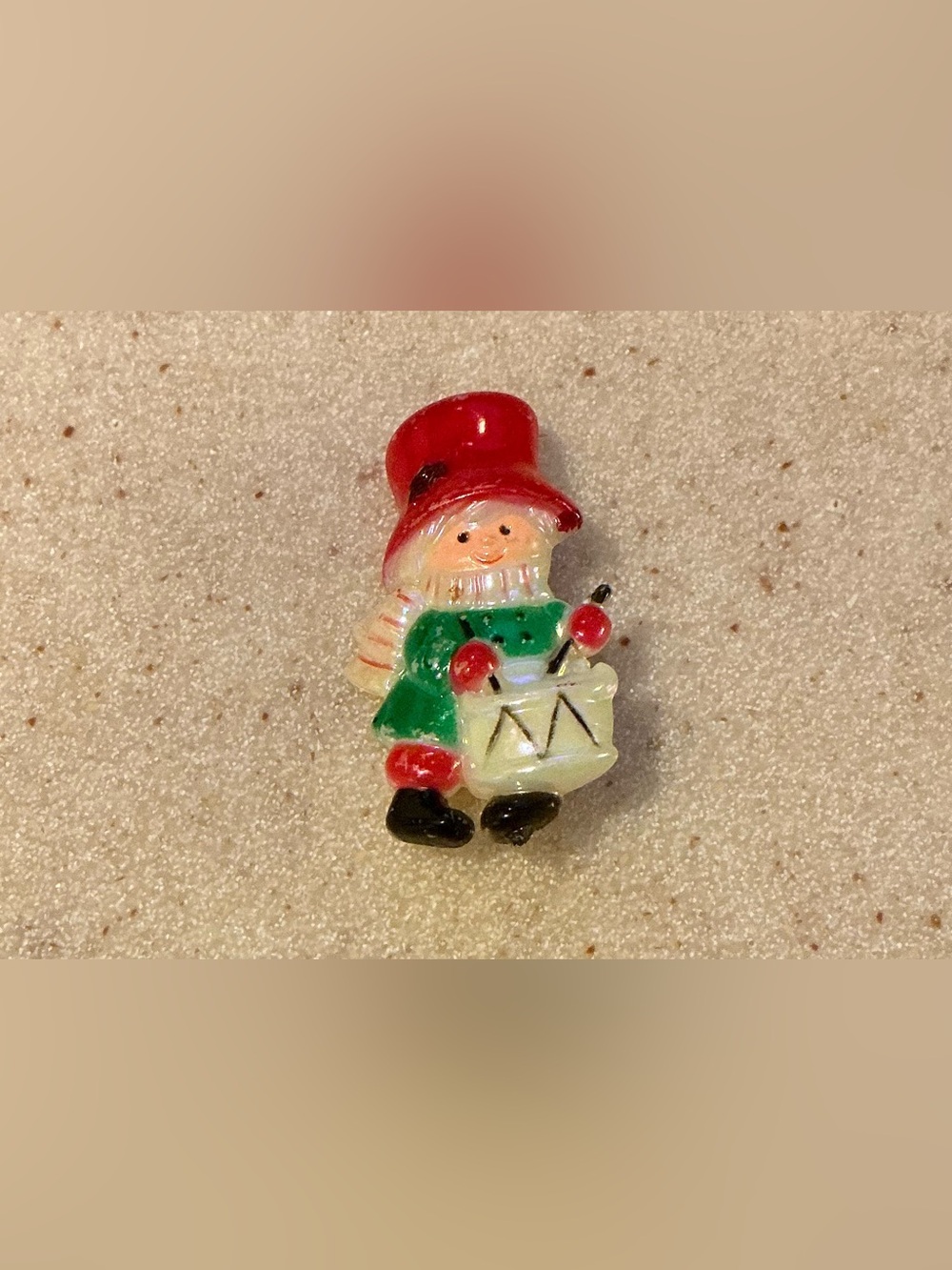 Holiday Drummer Figurine - Red and Green Hong Kong